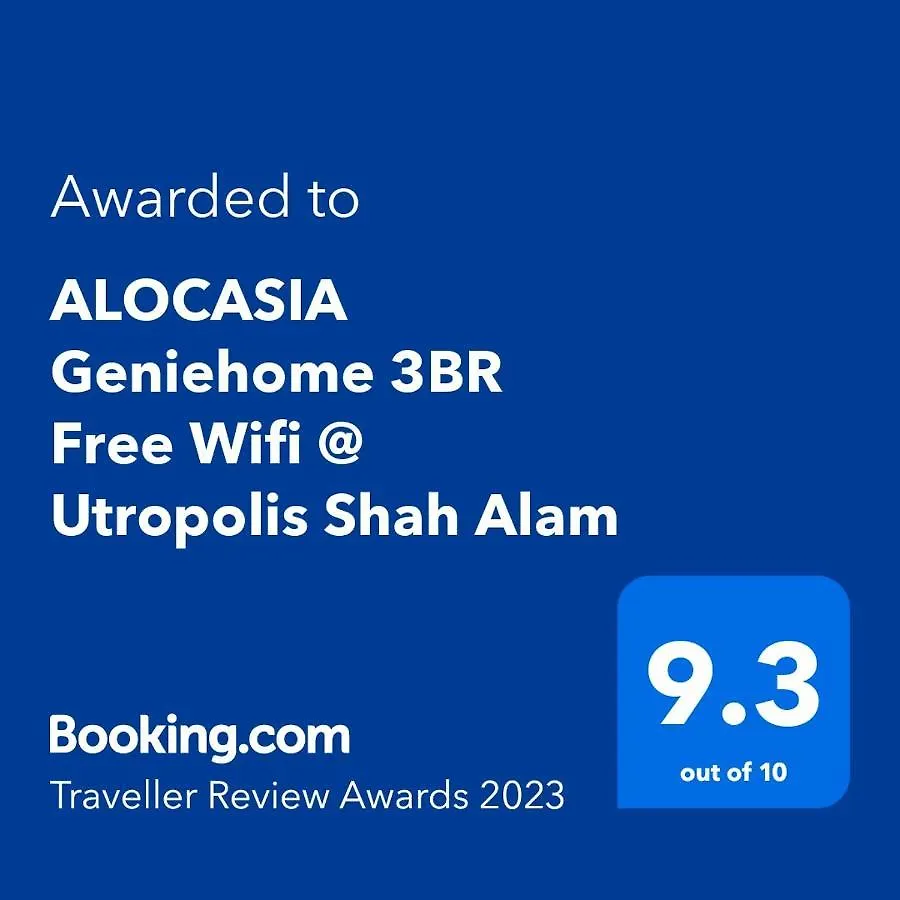Alocasia Geniehome 3Br Free Wifi @ Utropolis Shah Alam